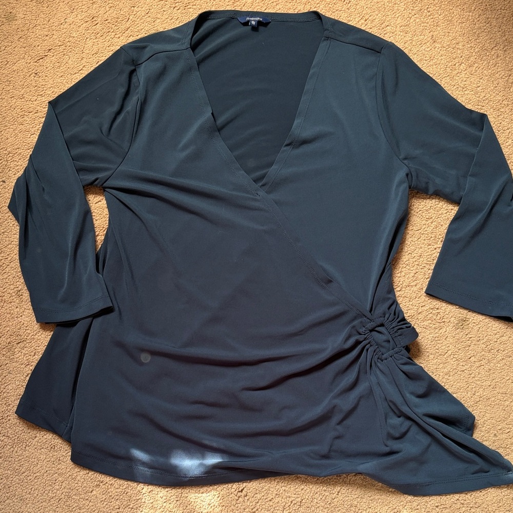 Reitmans Deep Navy Long Sleeve Top